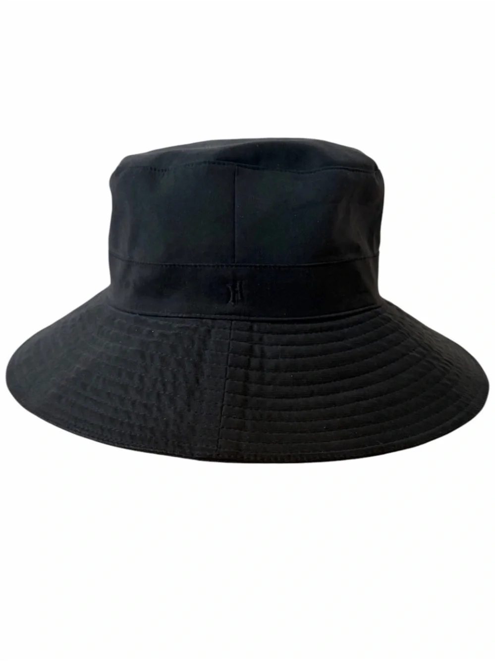 Authentic Hermès Milo Technical Waterproof Bucket Hat Black 56 Packable Sun Hat